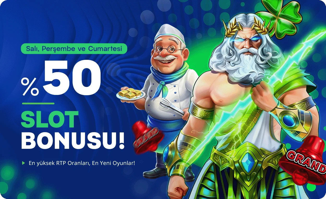 %50 slot bonusu